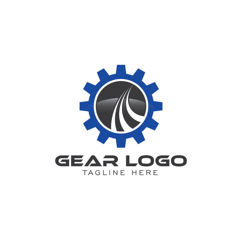 矢量的创意齿轮logo设计