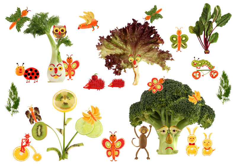 创意蔬菜蔬果表情