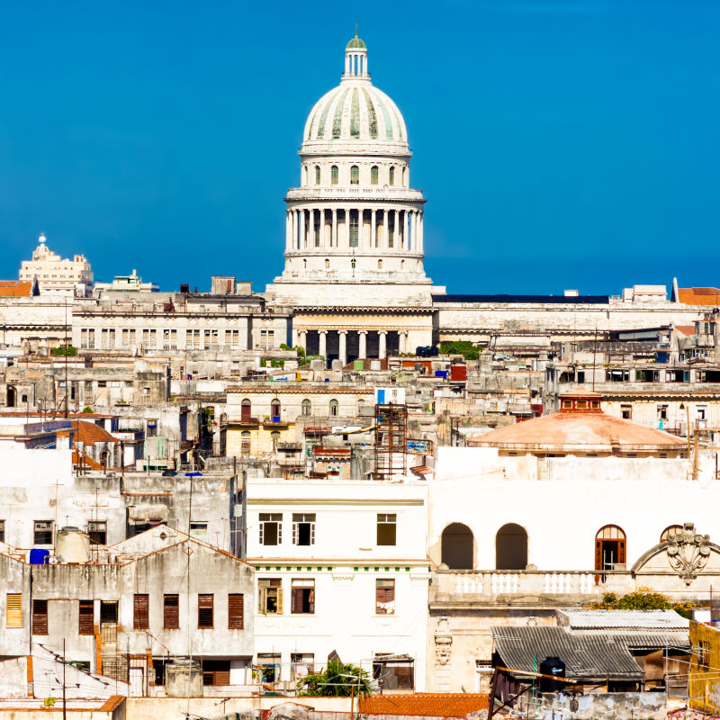 美丽的古巴首都风景