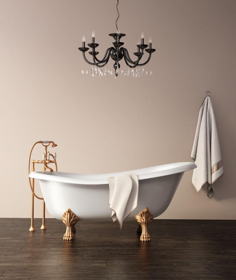 经典古铜浴缸