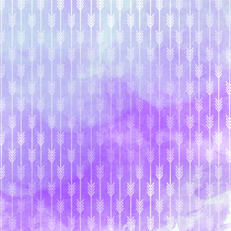 紫罗兰色水彩箭头背景