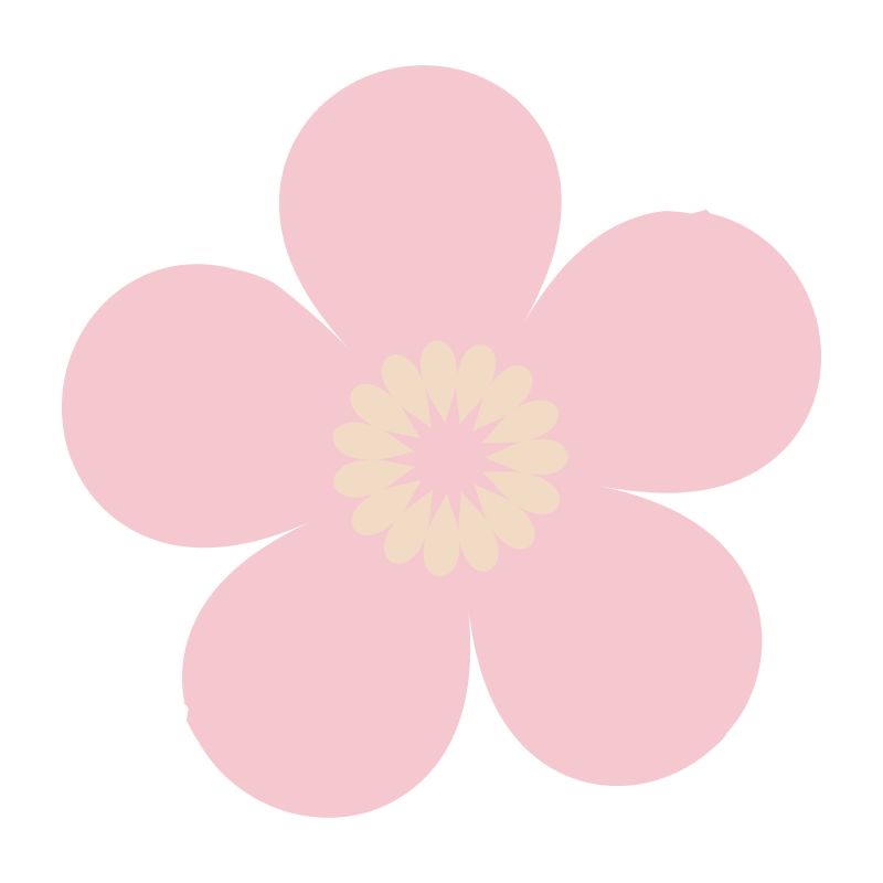 粉色的花朵矢量图
