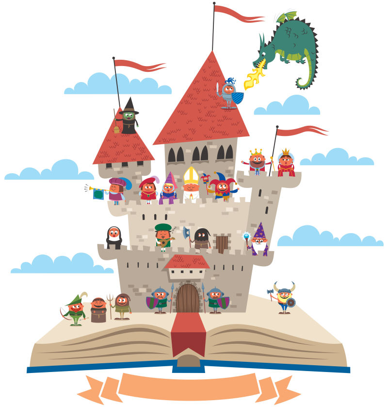童话书中的童话城堡