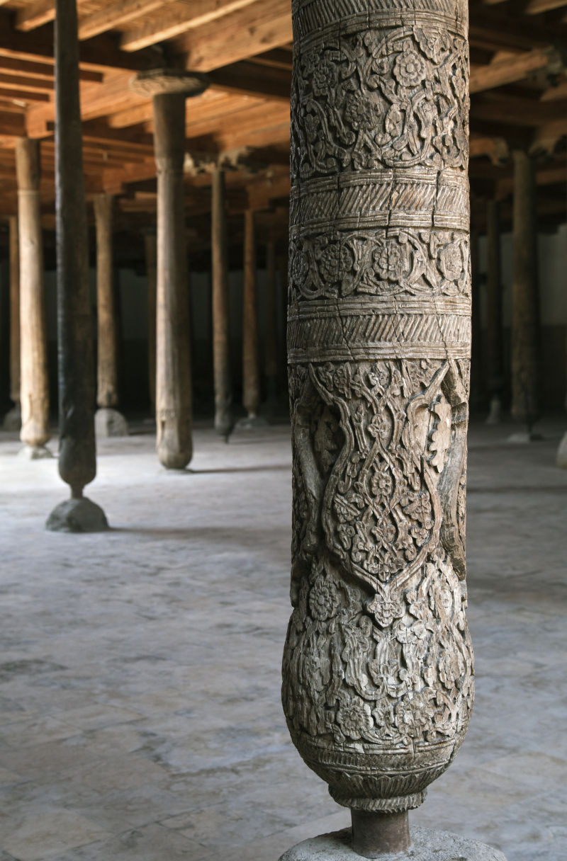 清真寺石柱上的装饰