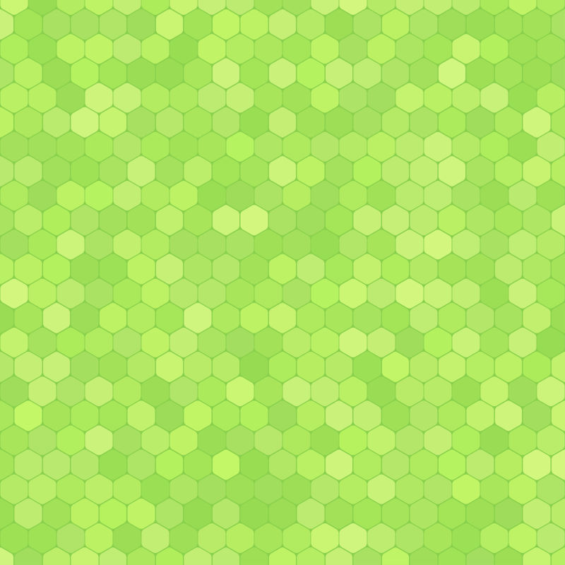 抽象的绿色六边形背景矢量设计