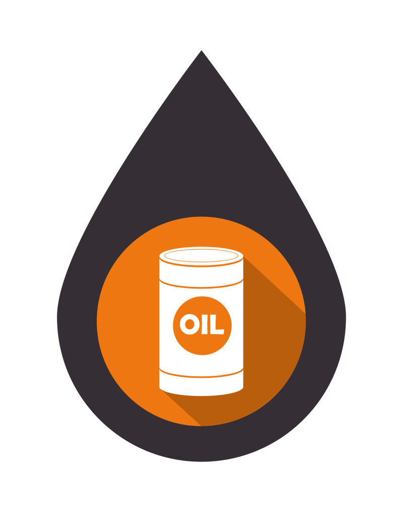 矢量石油工业概念的创意图标设计