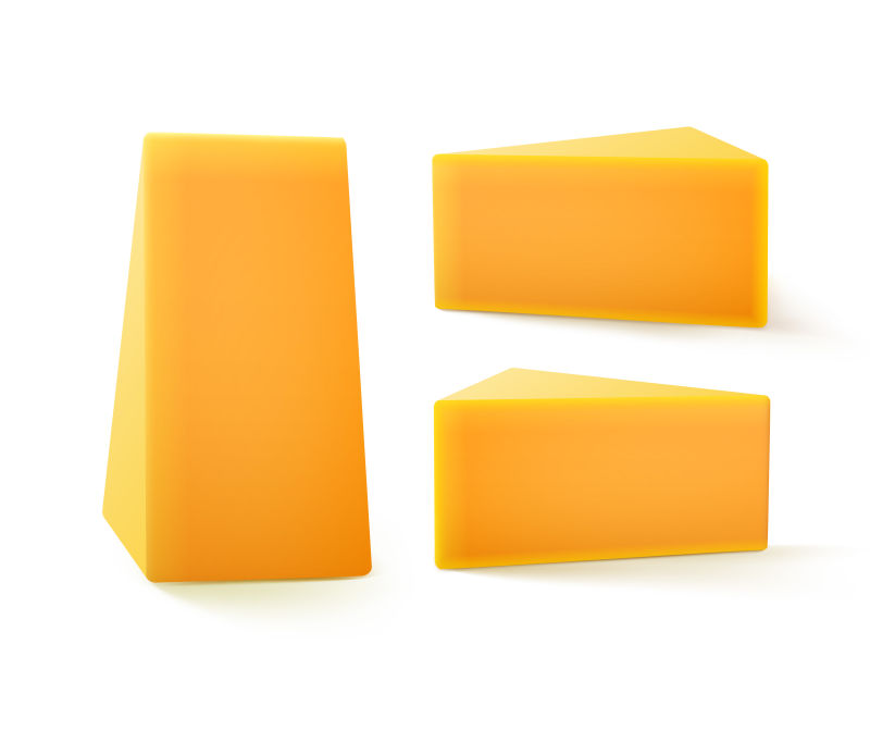 荷兰奶酪矢量插图