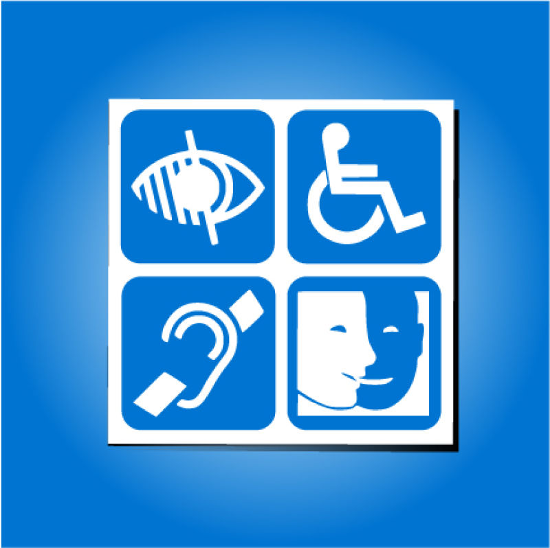 残疾人图标矢量设计
