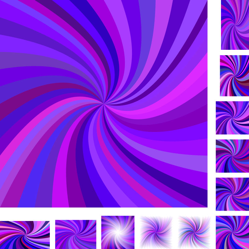 紫色矢量螺旋背景设计