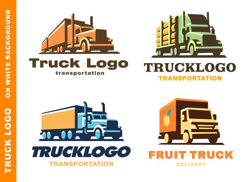 矢量卡车logo标志