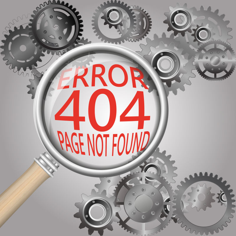 矢量网页错误404插图