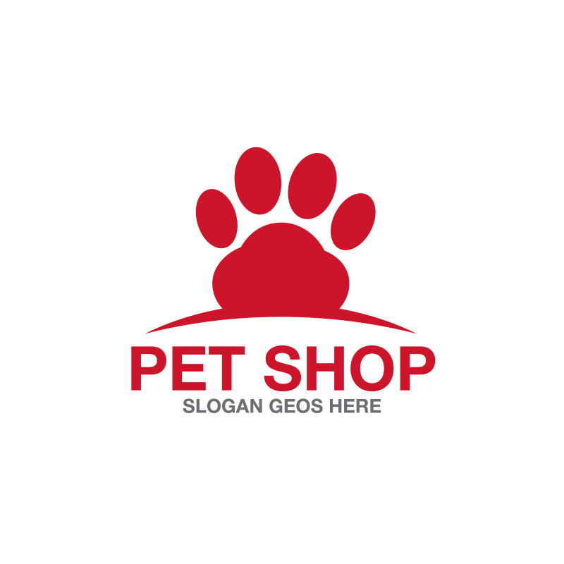 矢量宠物商店logo设计