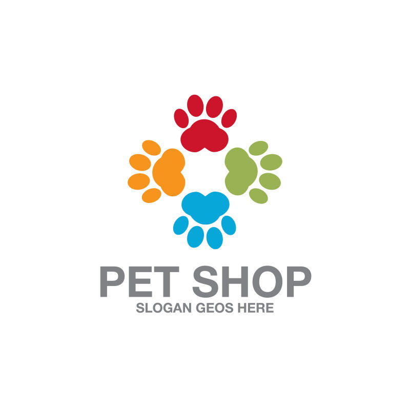 宠物商店logo标志矢量设计