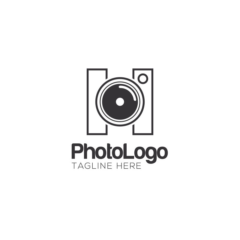 摄影工作室logo矢量设计