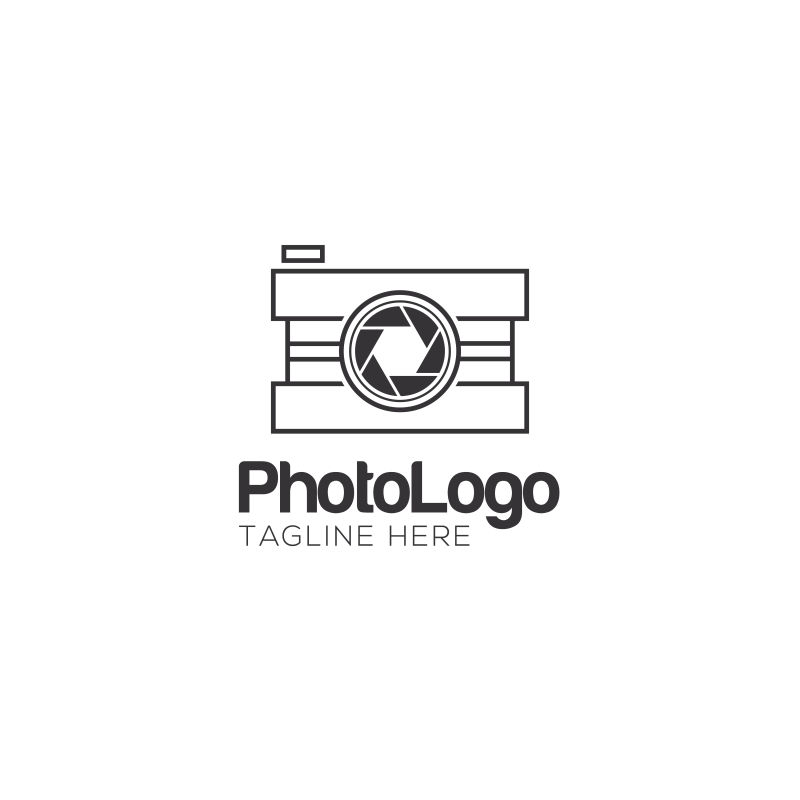 矢量的现代摄影logo设计