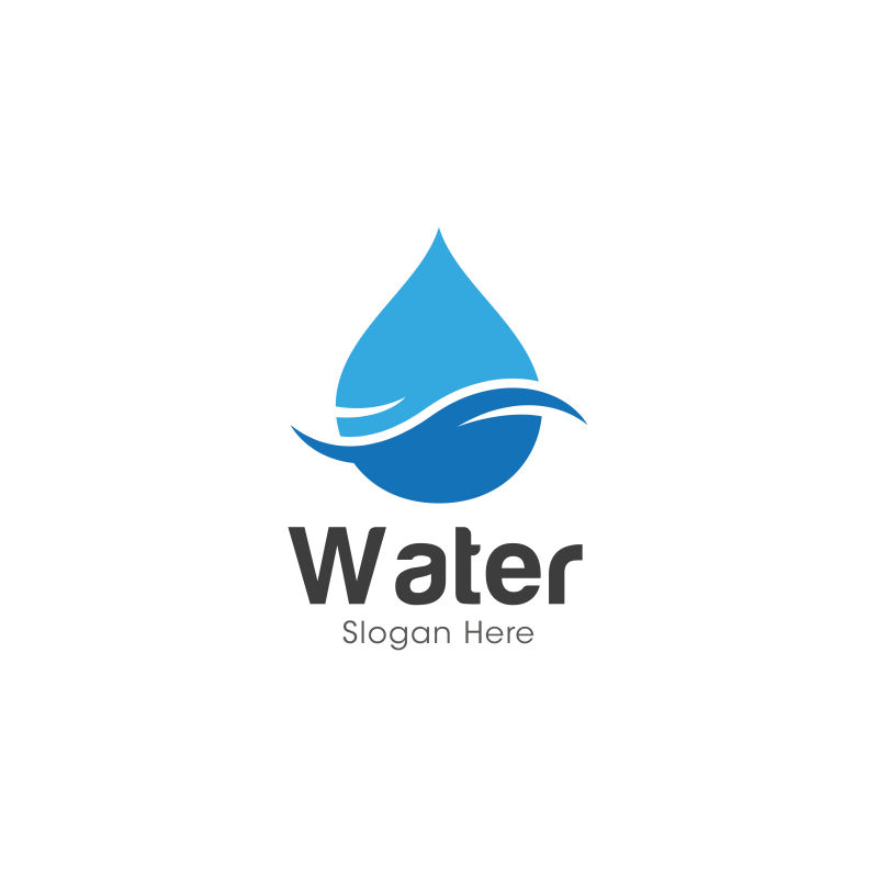 矢量水源logo标志设计