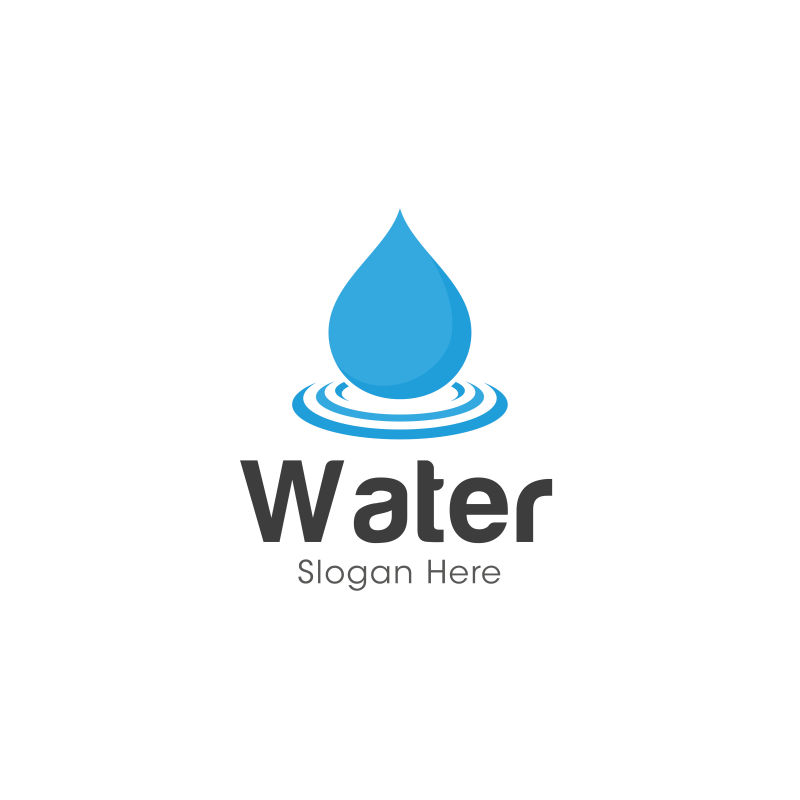 矢量的水源logo设计