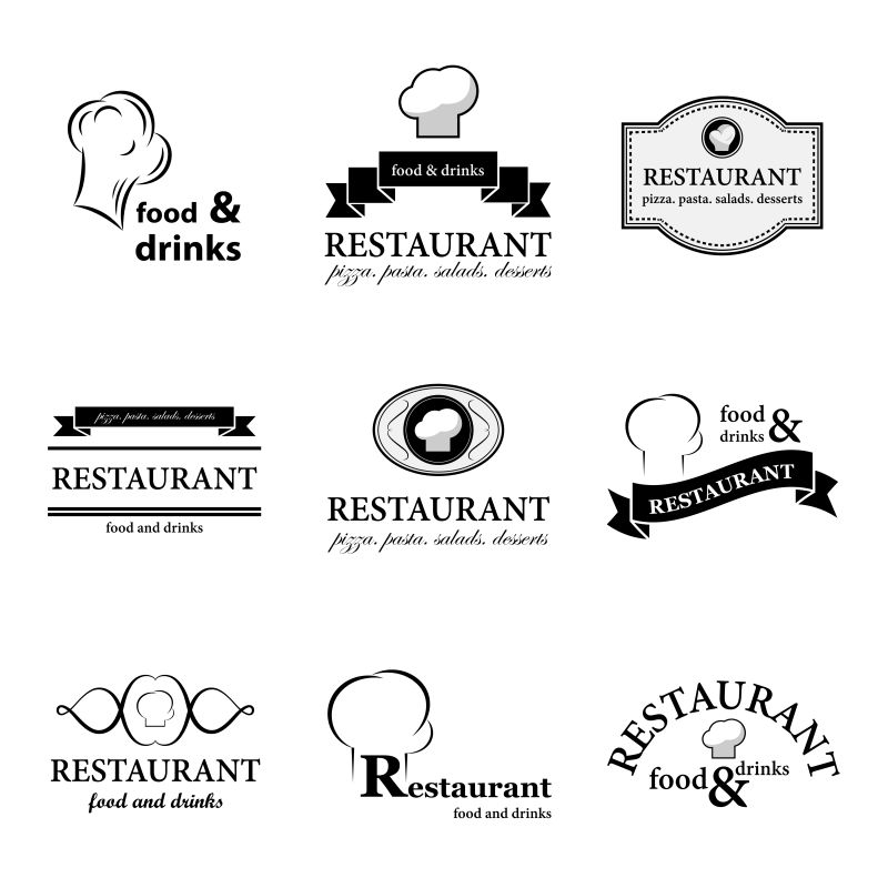 创意餐厅logo标志矢量设计