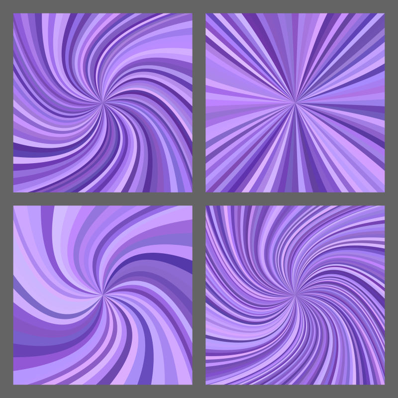 紫色螺旋射线矢量设计
