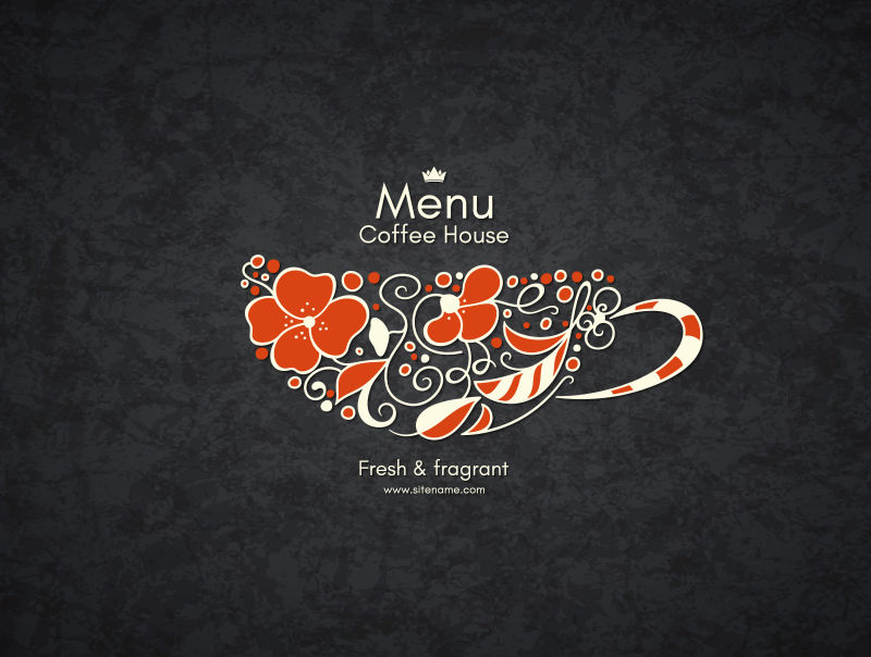 茶餐厅菜单矢量图设计