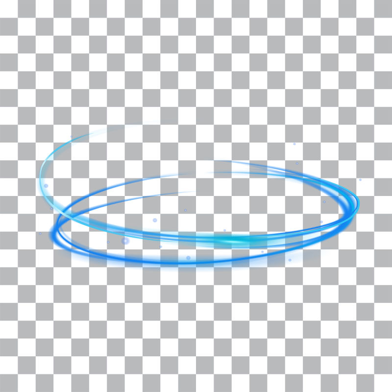 矢量创意蓝色圆形光效设计元素