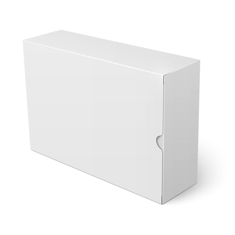 白色的包装盒矢量设计