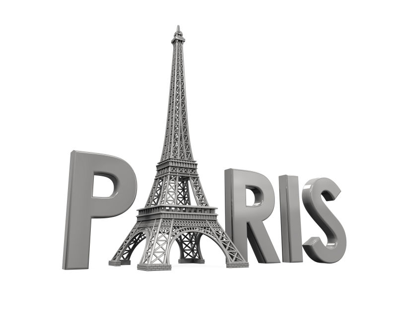 巴黎的埃菲尔铁塔和文本