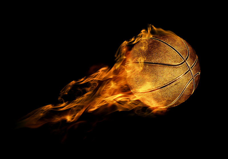 着火的篮球