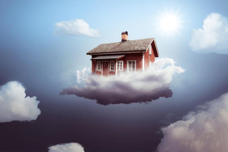 云层之上的房子
