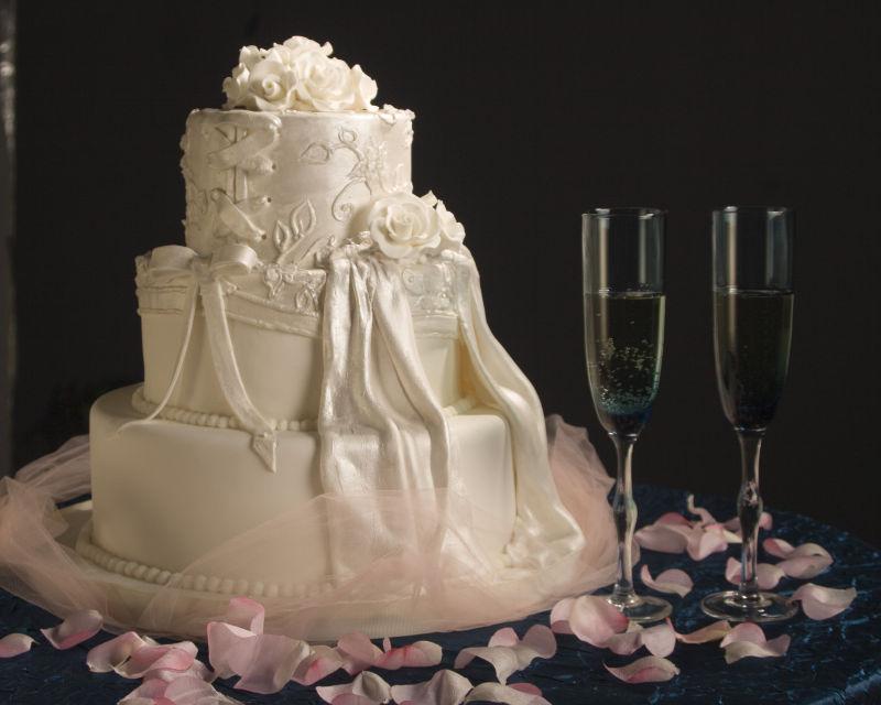 婚礼婚纱蛋糕