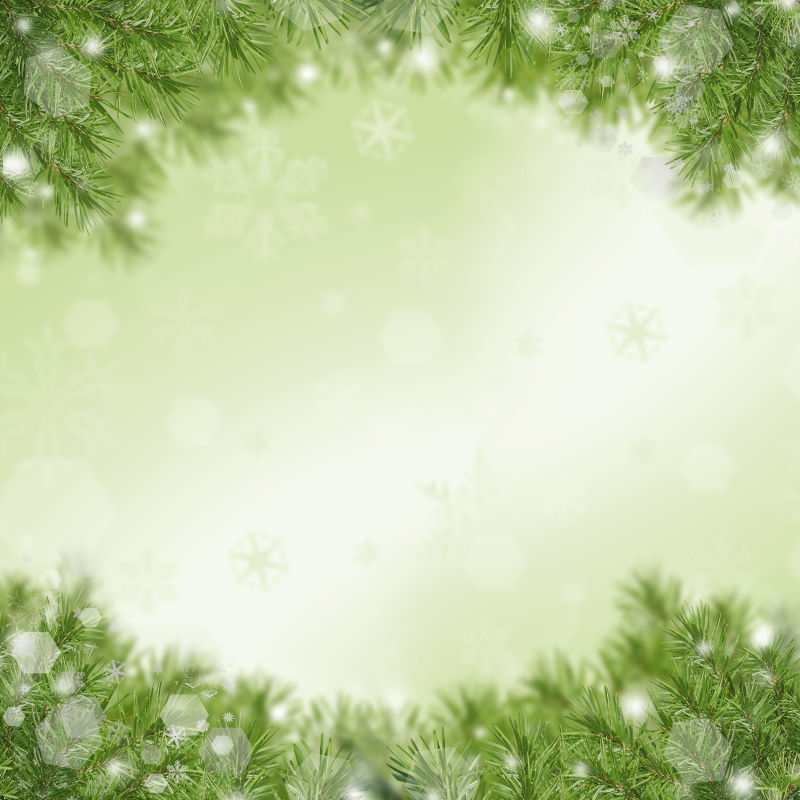 圣诞绿色框架