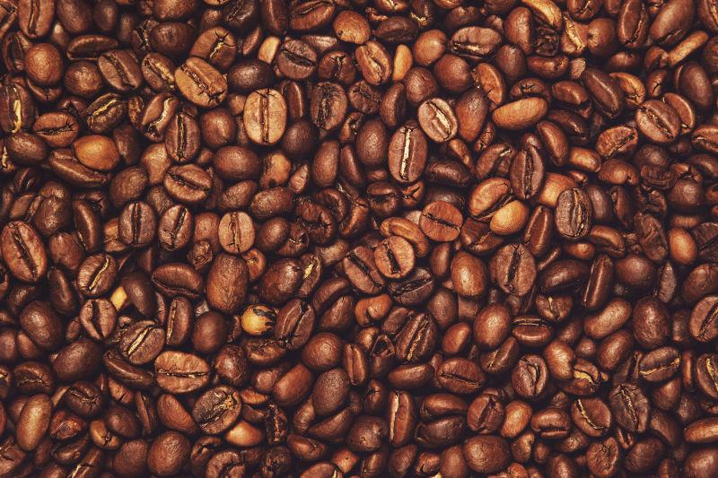 褐色的咖啡豆背景