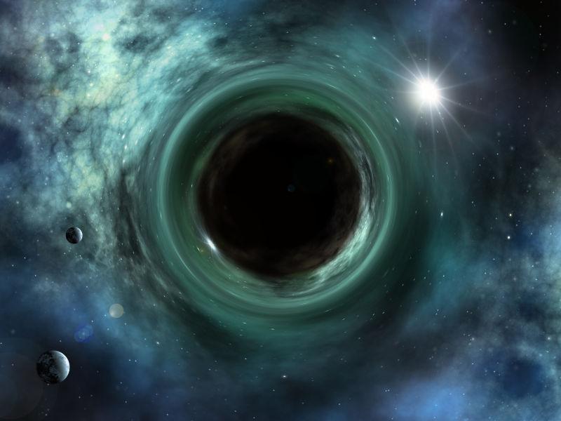 一个良好的空间奇异黑洞的图像