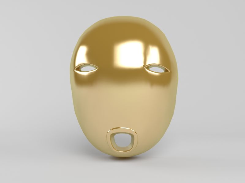 个性化的金色面具