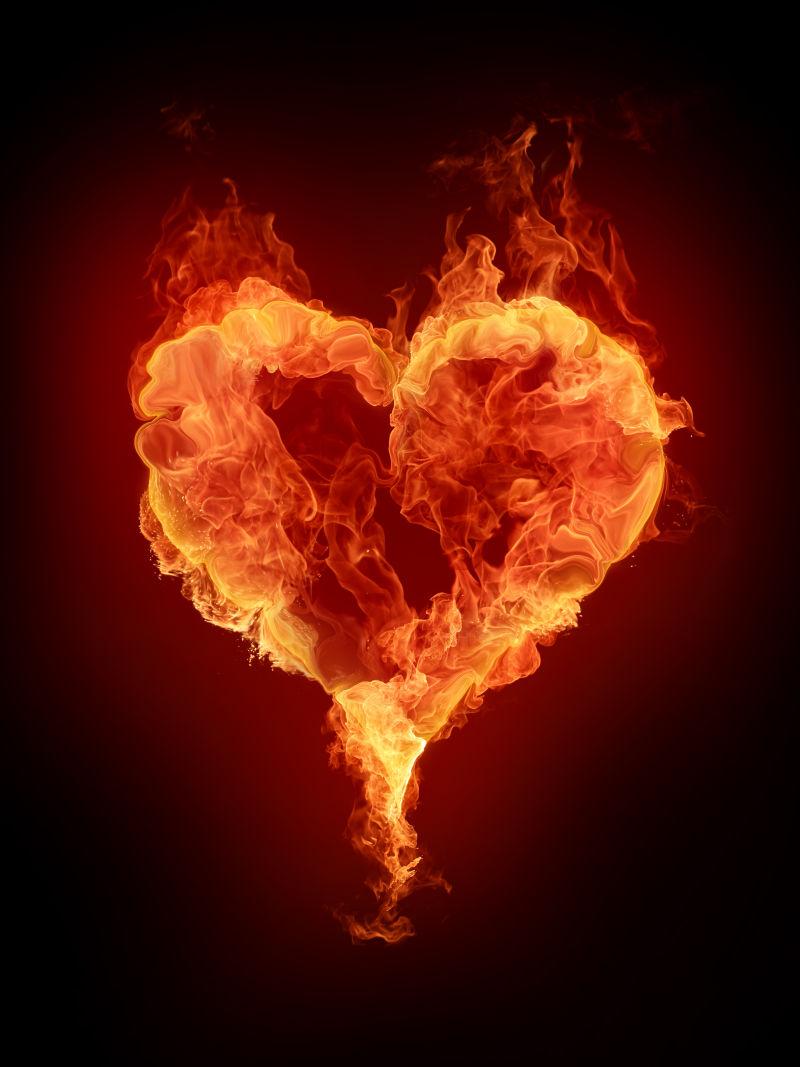 火焰形状的心
