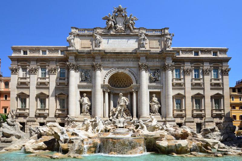 最著名的罗马特莱维喷泉