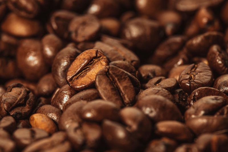 褐色咖啡豆背景