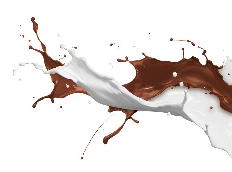 飞溅的牛奶巧克力