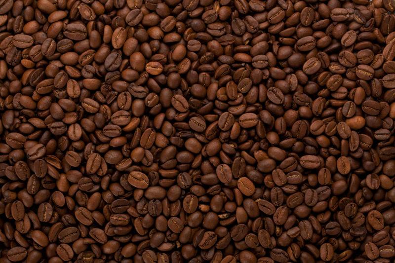 一堆咖啡豆的背景