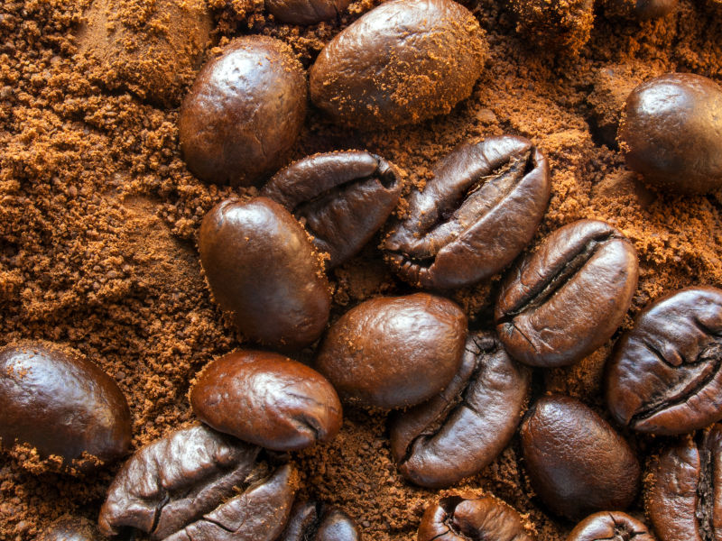 新鲜香味的咖啡豆