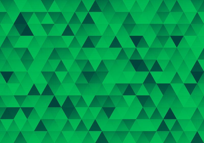 抽象的绿色几何三角形背景