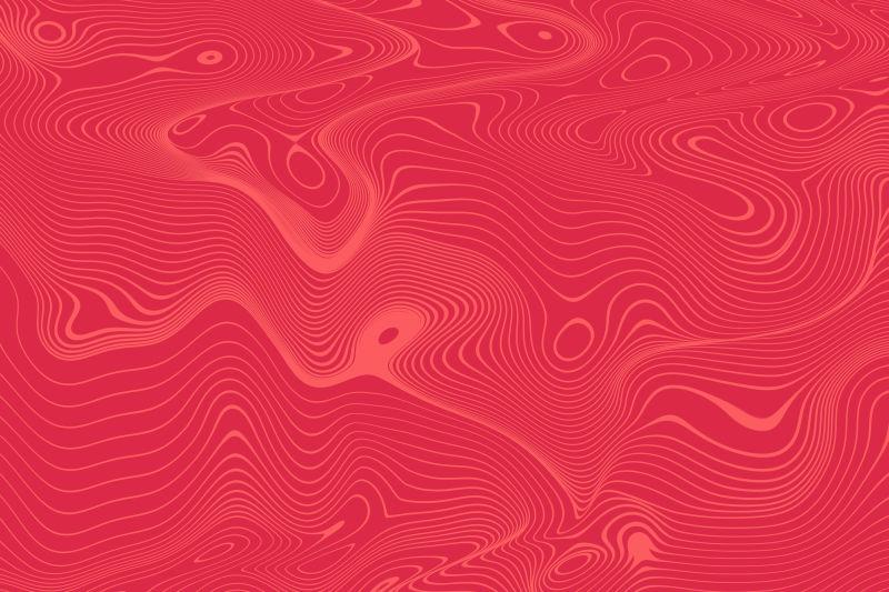 洋红色波形背景