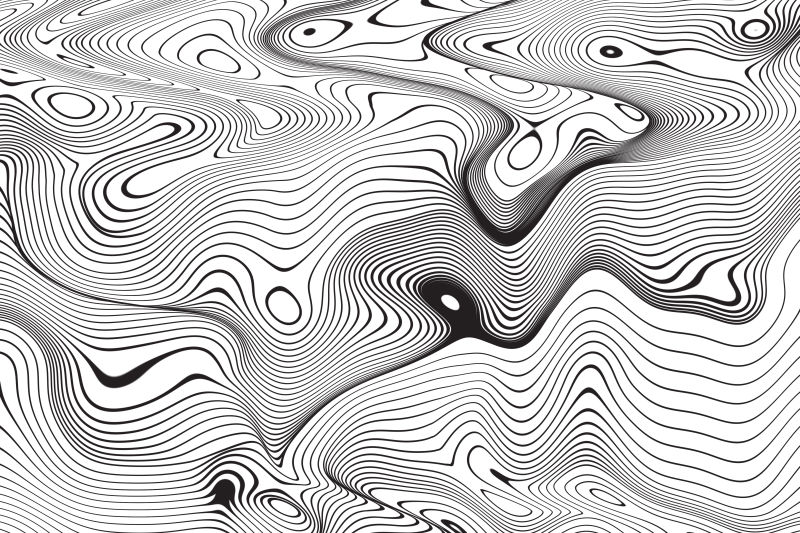 抽象线型波形背景