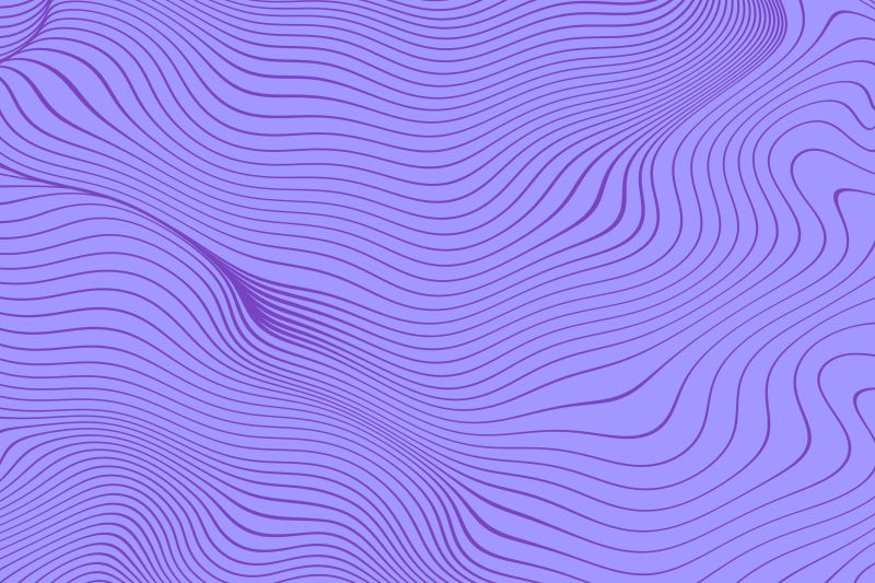 浅紫色抽象线型波形背景