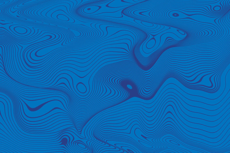蓝色的抽象线型波形背景