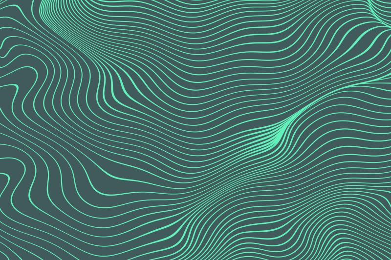 绿松石颜色的波形背景