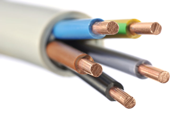 不同颜色的光纤电缆