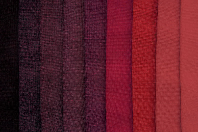 颜色不同的纺织布料