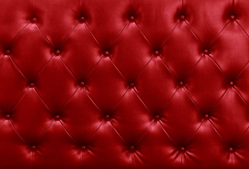 红色沙发皮革背景