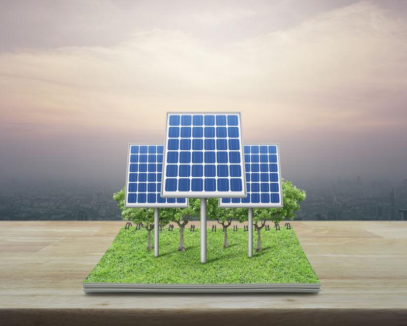 绿色太阳能发电